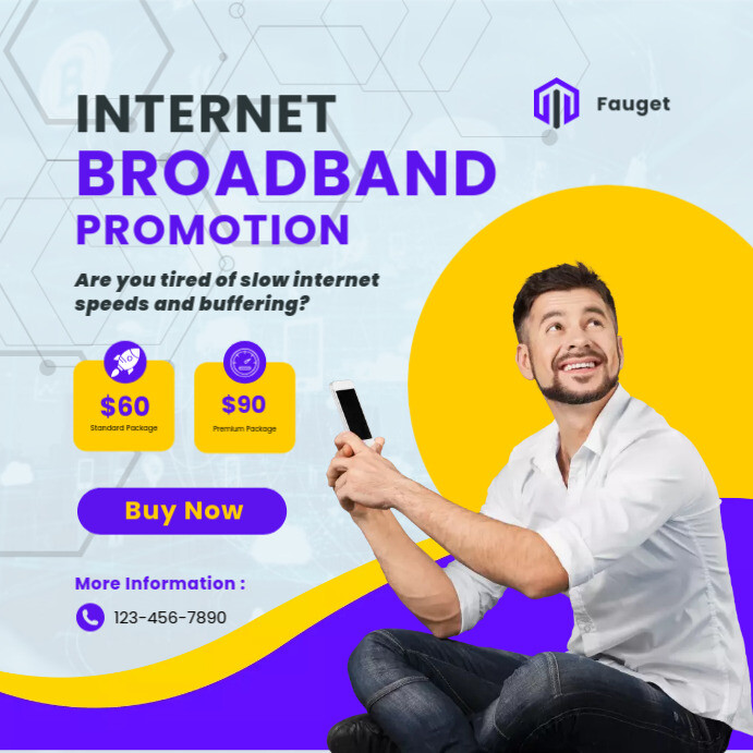 Layout Advertising Internet Speed internet broadband template | PosterMyWall