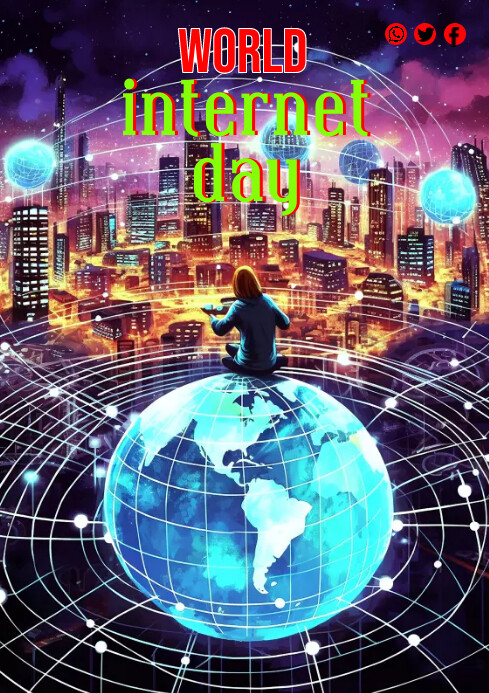 Internet Day A4 template