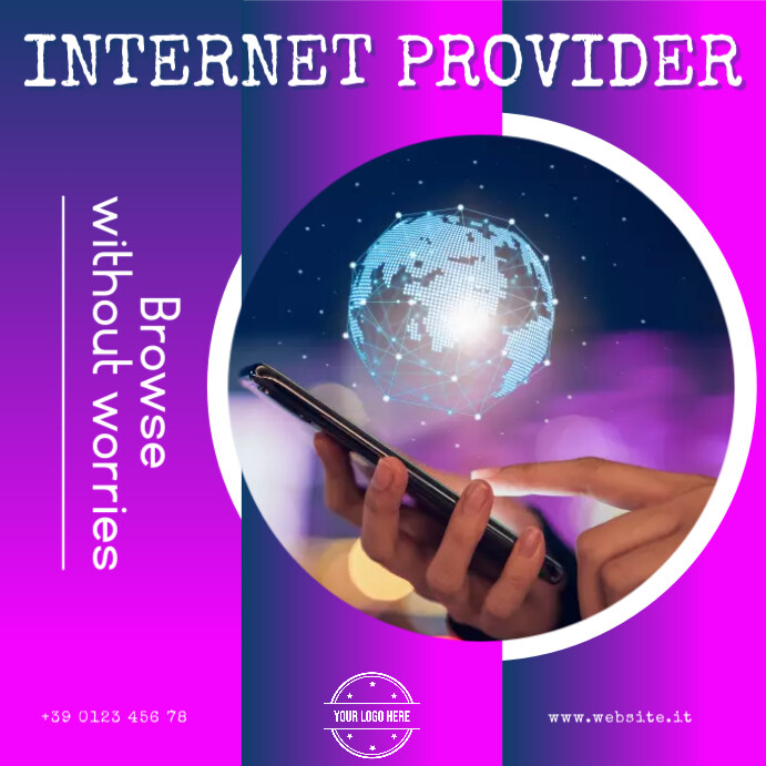 internet provider Instagram Post template