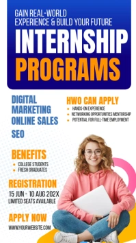 internship announcement post Indaba yaku-Instagram template