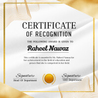 Internship of certificate Message Instagram template