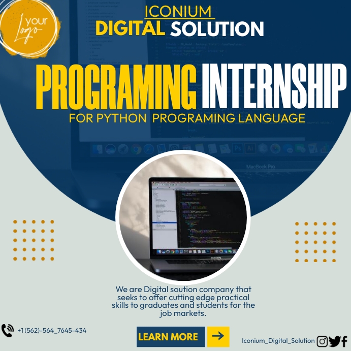 internship posters Template | PosterMyWall