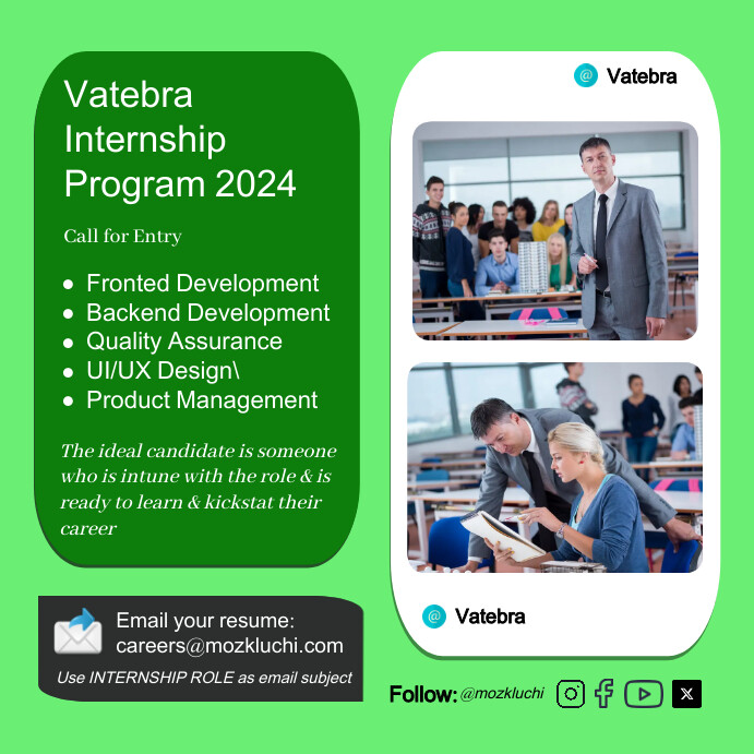 Internship Program Template PosterMyWall Internship Program Template PosterMyWall