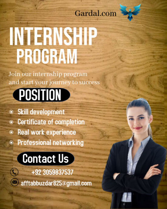 Internship program Instagram Portrait template