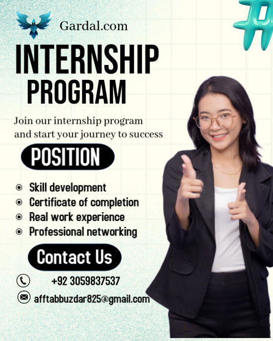 Plantilla de internship program | PosterMyWall