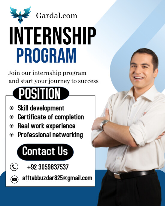 internship program Instagram Portrait template