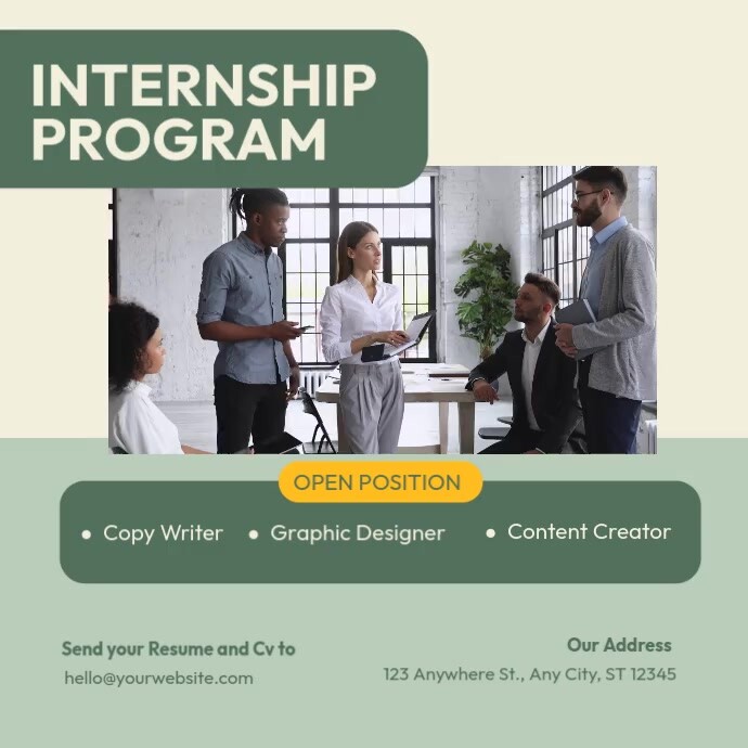 Internship Program Template | PosterMyWall