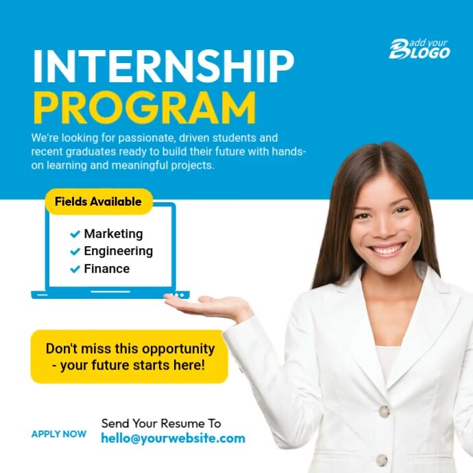 Internship Program Instagram Post Template | PosterMyWall