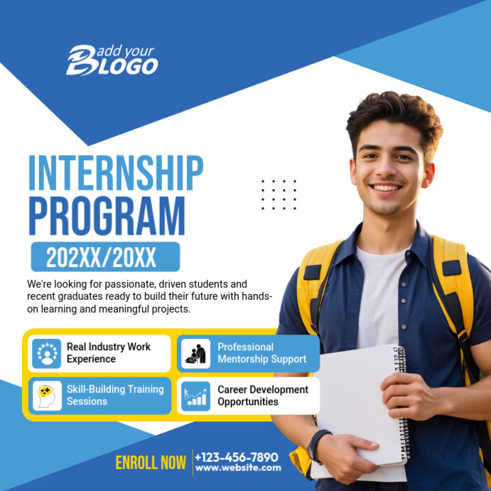 Internship Program Instagram Post Template | PosterMyWall
