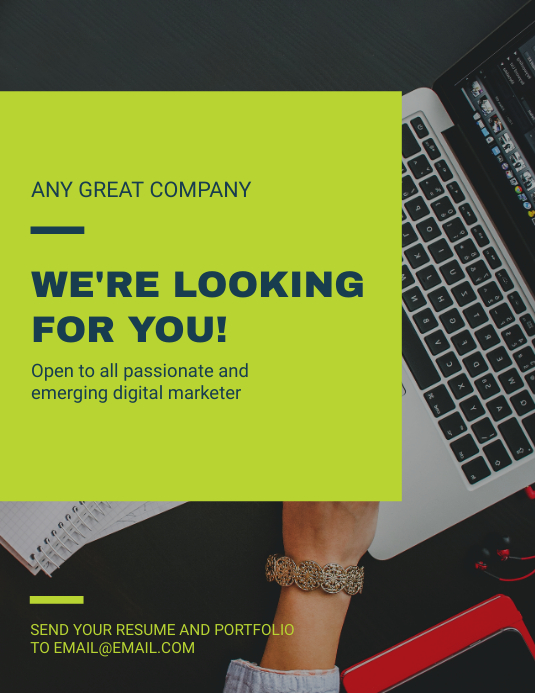 Copy of Internship Program recruitment Flyer Template PosterMyWall