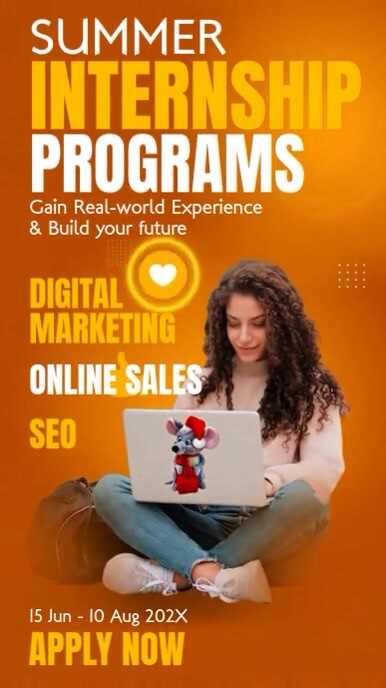 Copy of Internship Programs Ad Template | PosterMyWall