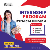 Internship Program Instagram Ad Template | PosterMyWall