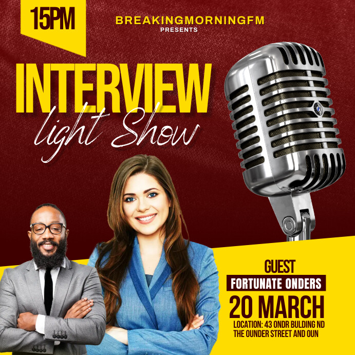 interview Template | PosterMyWall