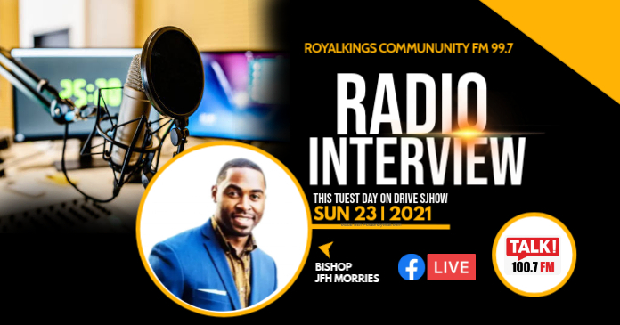 Interview Flyer Sample Radio Interview Announcement Template | PosterMyWall