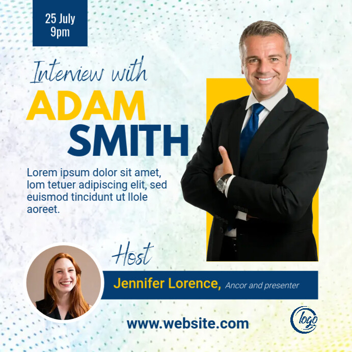 Interview program banner Template | PosterMyWall