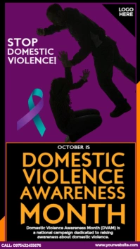 Intimate Partner Violence Awareness Month Instagram Story template