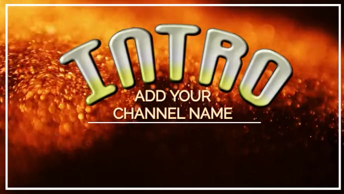 INTRO YouTube Thumbnail template