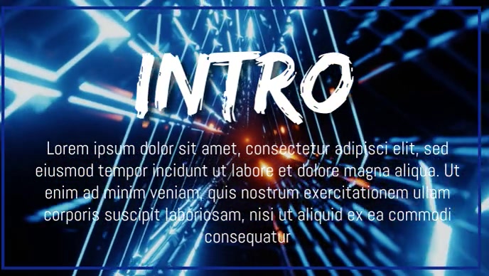 INTRO FOR YOUTUBE CHANNEL Template | PosterMyWall
