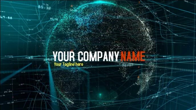 intro logo, video logo, intro and outro 数字显示屏 (16:9) template