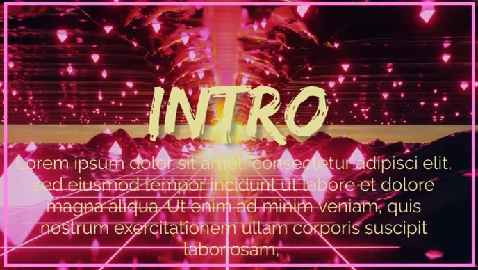 INTRO VEDIO Template | PosterMyWall