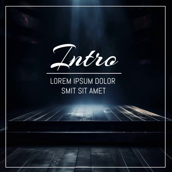 Intro video Template | PosterMyWall