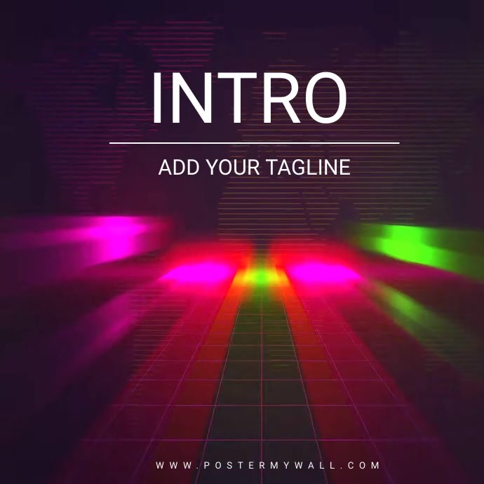 intro video template | PosterMyWall