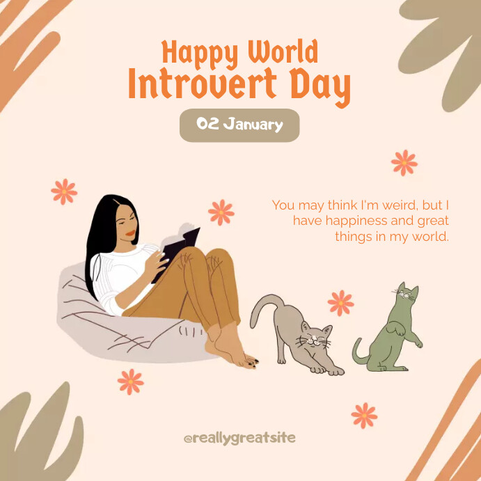 Introvert Day Template | PosterMyWall