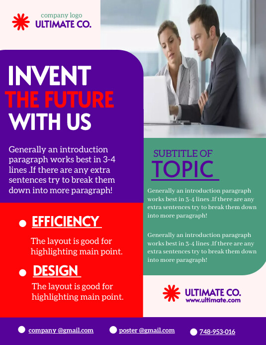 Copy of Invent the future with us | PosterMyWall