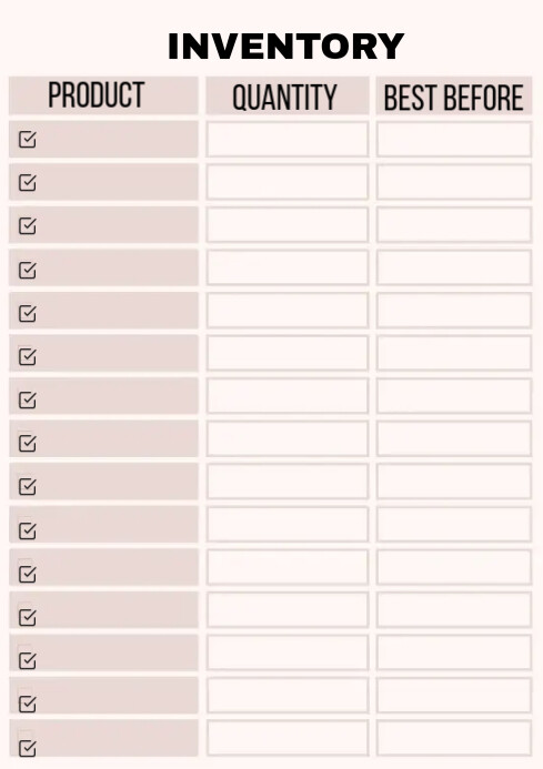 Plan Inventory Sample Inventory planning Template | PosterMyWall