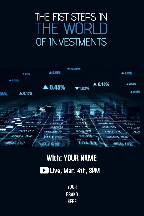 Invest Template | PosterMyWall