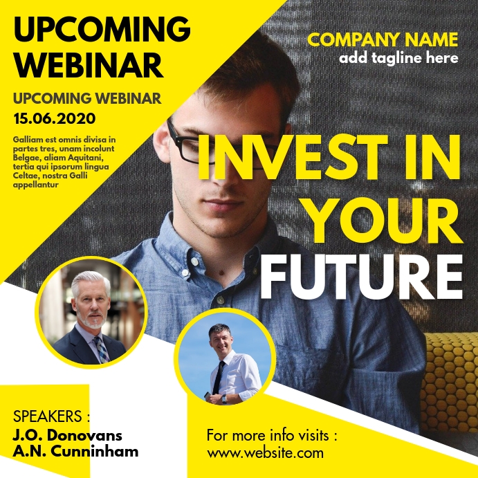 invest in your future instagram post Template | PosterMyWall