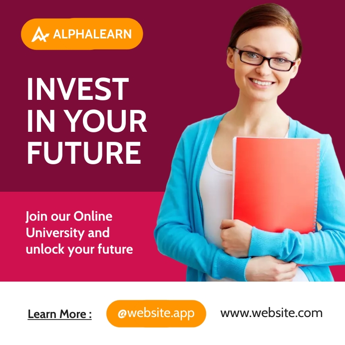 invest in your future minimal instagram post Templat | PosterMyWall