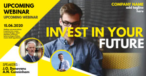 Invest in your future Webinar event Facebook-annonce template