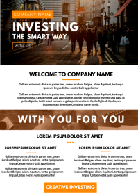 Orange Custom Branded Newsletter Page Template | PosterMyWall