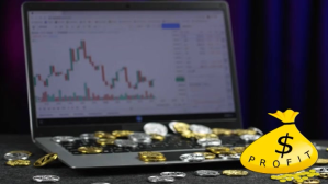 黑色 Investing  Crypto Profit YouTube Thumbnail Template