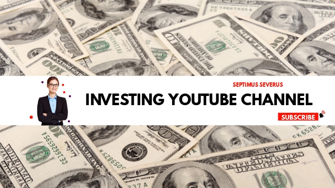 investing youtube channel cover design templa Coverfoto til YouTube-kanal template