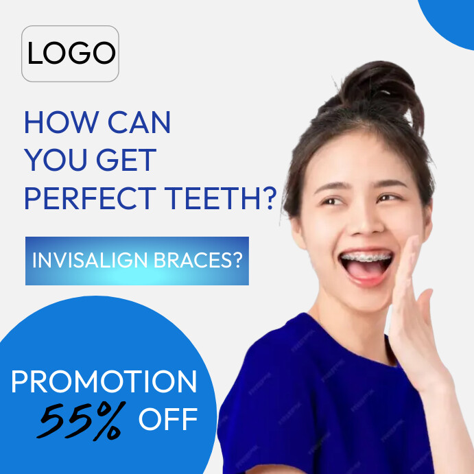 invisalign braces Template PosterMyWall invisalign braces Template PosterMyWall