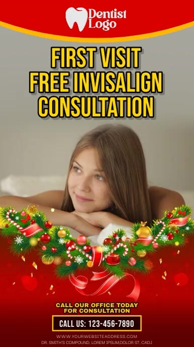 Fall Invisalign Poster Invisalign Consultation - Dentist Template | PosterMyWall