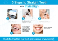 Invisalign Dental Postcard Postal template