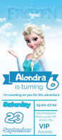 invitación de cumpleaños frozen เอกสารแสดงสถานภาพ template