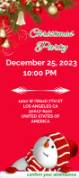 invitación de fiesta de navidad Rack Card template