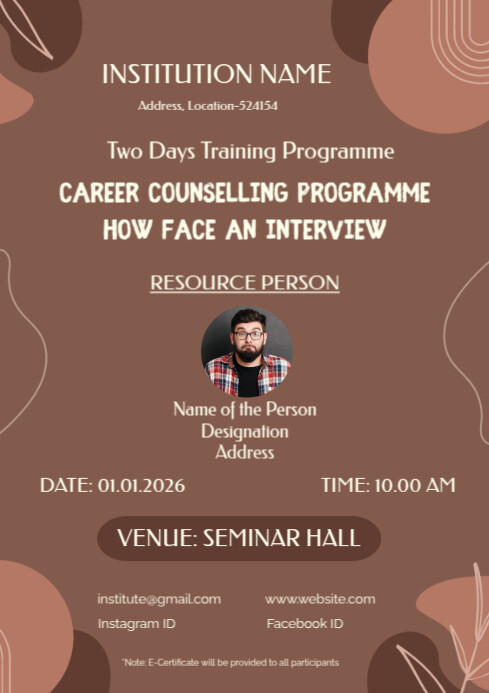 Invitation | Seminar Flyer | Guest Lecture Template | PosterMyWall