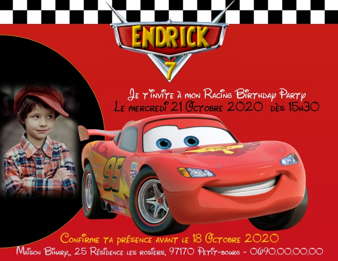 Invitation Cars 2 Folheto (US Letter) template