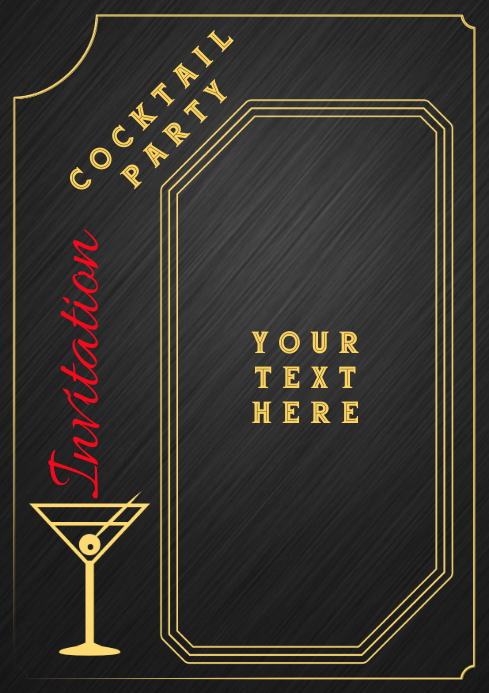 Invitation Blank Card Template | PosterMyWall Invitation Blank Card Template | PosterMyWall
