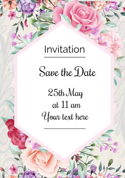Invitation Card Template PosterMyWall