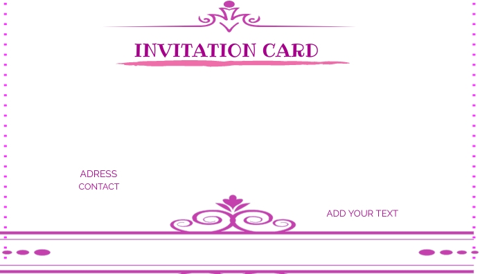 Invitation Card Template PosterMyWall