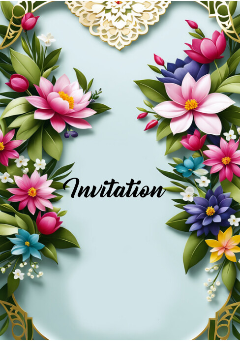 Invitation card Template | PosterMyWall