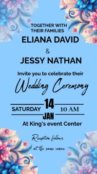 Invitation card Digitalt display (9:16) template