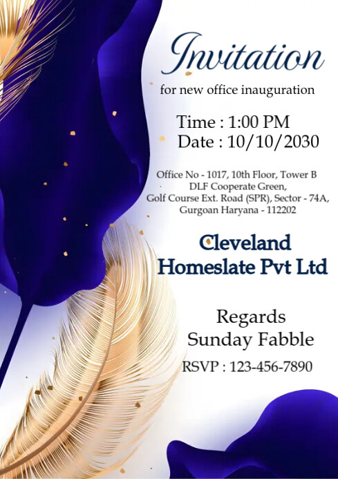 Invitation Card Template | PosterMyWall