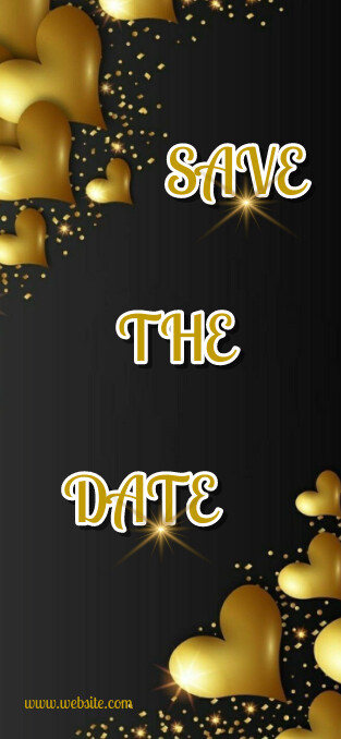 Invitation Design (Save the Date) Geofiltr Snapchat template
